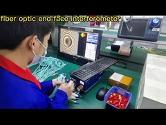 microscopio de la inspección de la fibra óptica 20X, microscopio de fibra óptica con la reproducción de vídeo