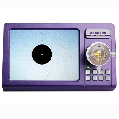 Cordón de remiendo que hace microscopio 200X 400X de la fibra óptica de Endface la pantalla de 8 pulgadas