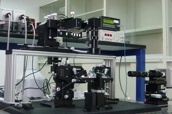 CLX Alta Precisión ±0.1μm Sistema de Alineación de Fibra Óptica de Emparejamiento Automático PLC de Siete Ejes para Comunicación Óptica