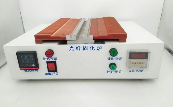 CLX-D02 Horno de curado por epoxi de fibra óptica para 100 ferrules cerámicos con un rango de temperatura de 20 a 300 °C y una precisión de 1 °C