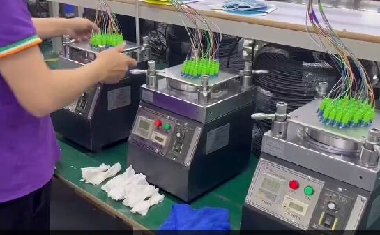 Jig de pulido de fibra óptica LC PC de 48 puertos con acero inoxidable endurecido para molienda de alta eficiencia