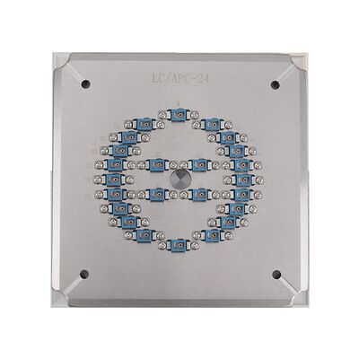 Instalación de pulido universal LC APC de 24 posiciones con acero inoxidable S136 para pulido de fibra óptica de alta eficiencia