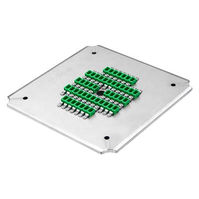 Instalación de pulido universal LC APC de 24 posiciones con acero inoxidable S136 para pulido de fibra óptica de alta eficiencia