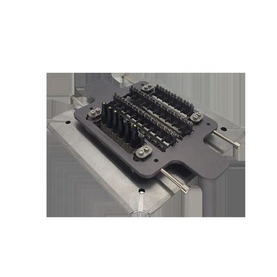 Jig de pulido de fibra óptica de acero inoxidable endurecido con montaje/desmontaje rápido para caras finales pulidas de alta calidad