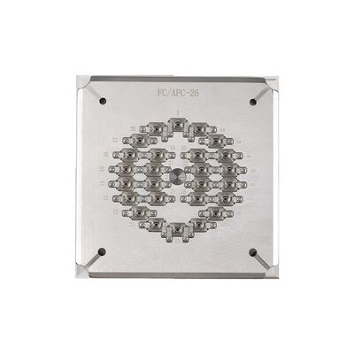 26 Port FC APC Fijación de pulido de fibra óptica con acero inoxidable endurecido S136 para un rendimiento antióxido y duradero
