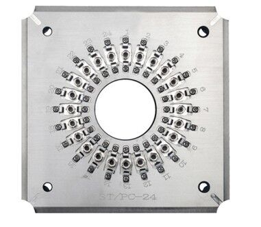 ST Fibra óptica 24/32 Accesorio de pulido de conectores con acero inoxidable endurecido S136 para una alta eficiencia y pérdida de inserción ≤0,20dB