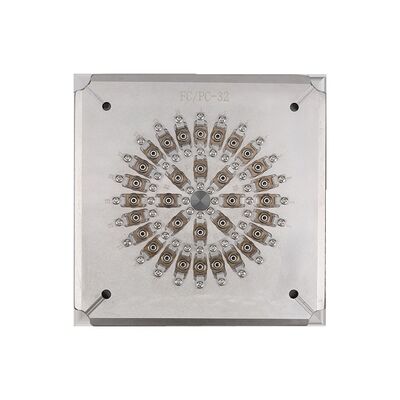 Jig de pulido de fibra óptica de acero inoxidable endurecido S2316 para conectores FC con capacidad 24/32/36 y pérdida de inserción ≤ 0,20 dB