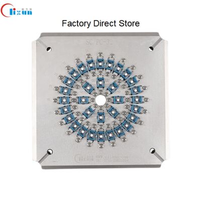 SC UPC Instalación de pulido de fibra óptica con acero inoxidable endurecido S136 para 24 conectores en un ciclo y pérdida de inserción ≤0,20dB