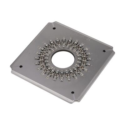 24 Port FC UPC Jig de pulido de fibra óptica con acero inoxidable endurecido S136 para pulido de conectores de alta eficiencia