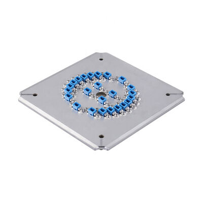 Instalación de pulido LC-APC de 24 núcleos con acero inoxidable S2316 para pulido de fibra óptica de alta eficiencia