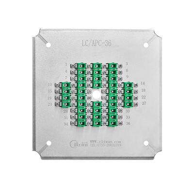 Instalación de pulido LC-APC de 24 núcleos con acero inoxidable S2316 para pulido de fibra óptica de alta eficiencia