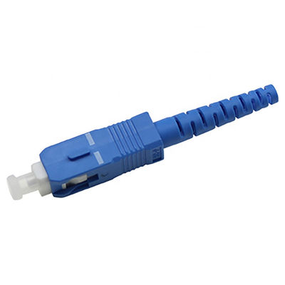 Conectores azules del cordón de remiendo de la fibra