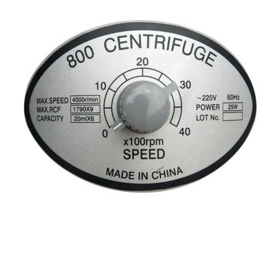 centrifugadora de alta velocidad de escritorio de la máquina de la fabricación del cordón de remiendo de la fibra 400-4000Rpm
