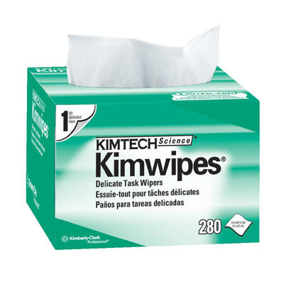 Herramientas libres de polvo del cable de fribra óptica que limpian los trapos 280PCS/Box altamente absorbente