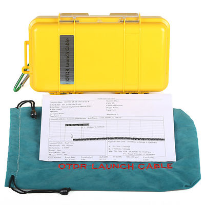 Caja de cable del lanzamiento del conector SM DM OTDR de FC/LC/SC/ST, caja del lanzamiento de la fibra óptica de los 500m el 1km