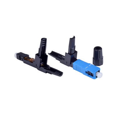 conectores de cable de fribra óptica plásticos 125um, conector rápido óptico pre integrado de SC/UPC
