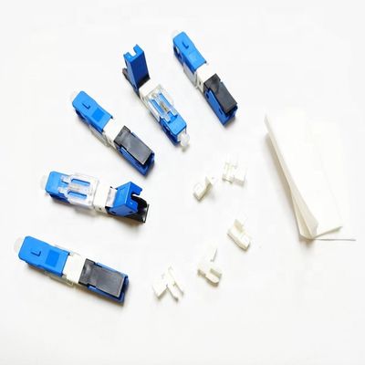 Los conectores de fibra óptica plásticos de FTTH, 2*3m m rápidos conectan los conectores de la fibra óptica