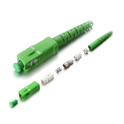 tipo del SC APC de los conectores del cordón de remiendo de la fibra de 0.9m m 2.0m m 3.0m m para FTTX