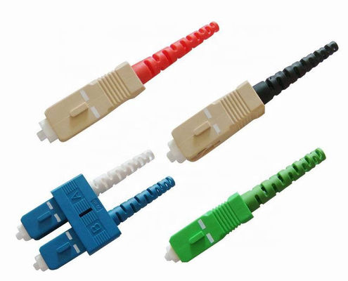 Conector del Sc de APC de los conectores del cordón de remiendo de la fibra con varios modos de funcionamiento de las multimedias