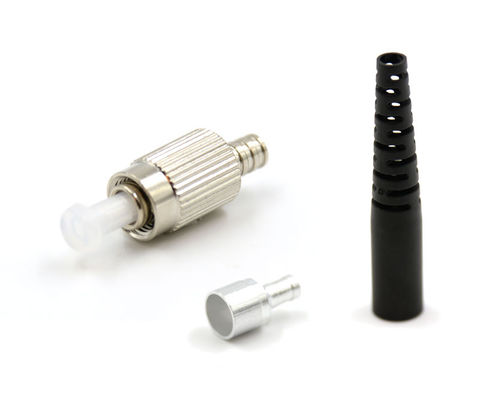 Conector a una cara de la fibra de la PC del UPC Fc del solo modo del cuerpo del metal con la bota de 2.0m m