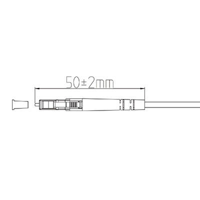 conformidad de los conectores SX SM Lc Upc ROHS del cordón de remiendo de la fibra de 3.0m m