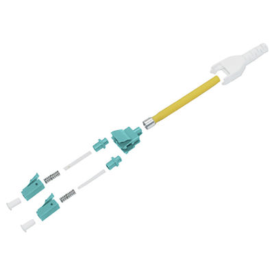 Tire del conector DX milímetro OM3 OM4 3.0m m del Lc Uniboot de la prueba