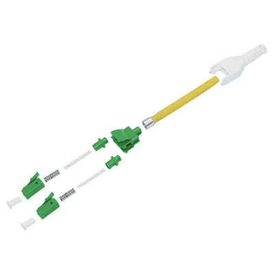 Tire del conector DX milímetro OM3 OM4 3.0m m del Lc Uniboot de la prueba