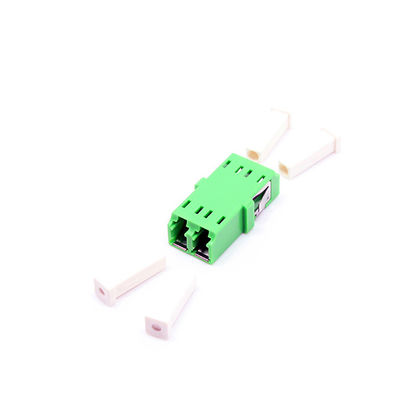 Adaptador a dos caras de SM/MM/OM3/OM4 Lc APC, adaptador del cable de fribra óptica con el obturador interno