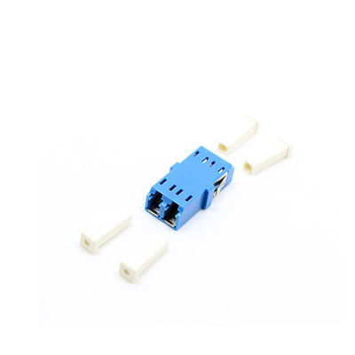 Adaptador a dos caras de SM/MM/OM3/OM4 Lc APC, adaptador del cable de fribra óptica con el obturador interno