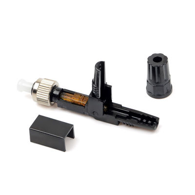 Ftth negro integró el conector rápido unimodal de los conectores de cable de fribra óptica