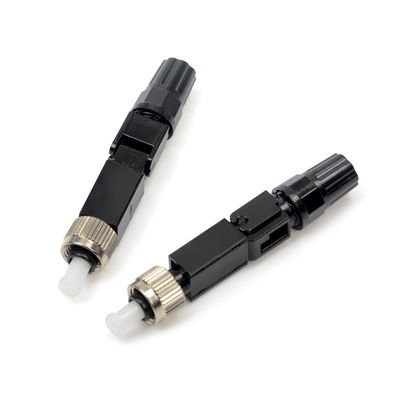 Ftth negro integró el conector rápido unimodal de los conectores de cable de fribra óptica