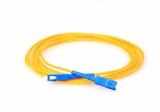 Cable interior militar del cordón de remiendo de la fibra óptica de FTTH con el conector macho del SC UPC