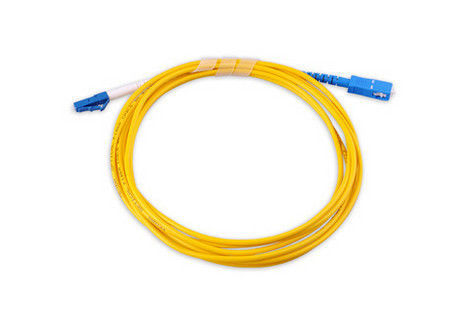 Puente de LAN Single Mode Optical Fiber, cordón de remiendo de la fibra del Sc Lc del equipo de prueba