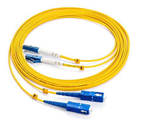 Puente de LAN Single Mode Optical Fiber, cordón de remiendo de la fibra del Sc Lc del equipo de prueba