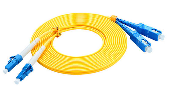 Puente de LAN Single Mode Optical Fiber, cordón de remiendo de la fibra del Sc Lc del equipo de prueba