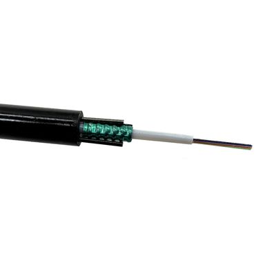 Cable aéreo del cordón de remiendo de la fibra óptica del alambre de acero de 12 corazones autosuficiente para al aire libre