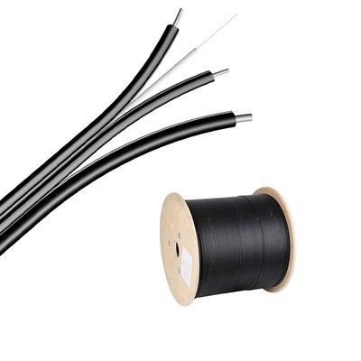 Mensajero de acero al aire libre Wire, G657 FTTH 2 4 de FRP 1 cable de fribra óptica de la base