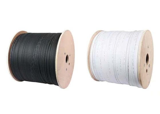Mensajero de acero al aire libre Wire, G657 FTTH 2 4 de FRP 1 cable de fribra óptica de la base