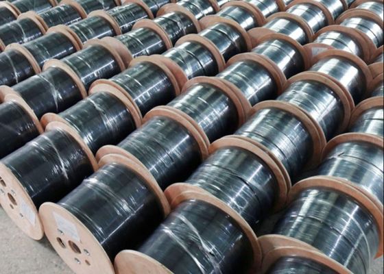 Mensajero de acero al aire libre Wire, G657 FTTH 2 4 de FRP 1 cable de fribra óptica de la base