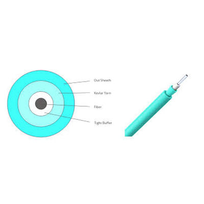900um protegió firmemente modo de la base del cable de fribra óptica 1 solo