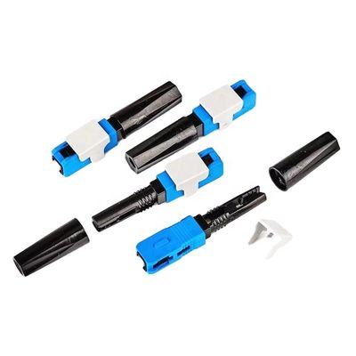 50m m rápidos conectan los conectores de la fibra, conector rápido del Sc APC para el cable del arco del descenso de FTTH