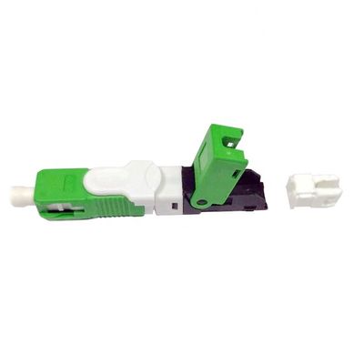 conectores rápidos de la fibra óptica de los 9/125μM Single Mode G652D para el cable de descenso de FTTH