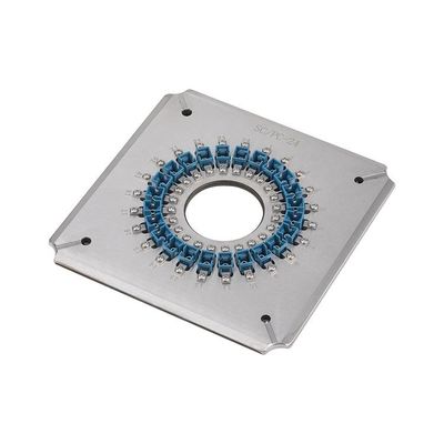 24 plantillas de pulido del accesorio del conector del SC UPC de los puertos sometidas a un tratamiento térmico para el pulidor de la fibra
