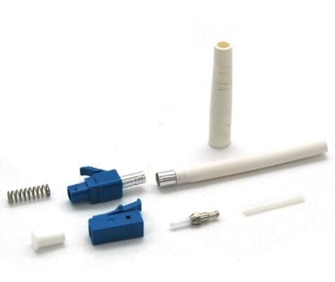 Conector a una cara de la fibra óptica de la alta credibilidad de los conectores de la fibra del solo modo de la PC del LC